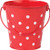 Teacher Created Resources Red Polka Dots Pail with Handle