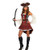 AMSCAN Castaway Pirate Halloween Costume for Women, Medium, with Included Accessories