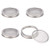 uxcell 4pcs Stainless Steel Sprouting Jar Lids for Wide Mouth Mason Canning Jar Cups Strainer Screen for Canning Jars and Seed Sprouting