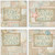 Carson Beach Decor Square House Coaster Set