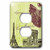 3dRose lsp_79112_6 Paris Elegance Vintage Art Wine Eiffel Tower  2 Plug Outlet Cover