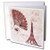 3dRose Paris Vintage Eiffel Tower Time in Pinks - Greeting Cards, 6 x 6 inches, set of 6 (gc_63541_1)