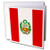 3dRose Peru Flag - Greeting Cards, 6 x 6 inches, set of 12 (gc_28278_2)
