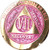 7 Year Elegant Glitter Pink Gold Silver Bi-Plated AA Medallion Chip VII