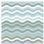 UNIFEEL Mint Chevron Fabric Shower Curtain, Green Wave Stripes Bathroom D?r Curtain