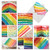 The Best Card Company - 10 Blank Food Note Cards Boxed (4 x 5.12 Inch) - All Occasion Assortment, Bulk Set - Rainbow Cakes M6565OCB