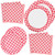 Red Gingham Party Supplies Tableware Set 50 9" Plates 50 7" Plate 100 Luncheon Napkin Disposable Dinnerware Paper Goods Red & White Gingham Checkered Plaid Picnic Barbecue Birthday Party Gift Boutique