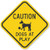 SmartSign "Caution - Dogs At Play" Sign | 12" x 12" 3M Engineer Grade Reflective Aluminum