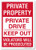 SmartSign Private Property - Private Drive Keep Out, Violators Will Be Prosecuted Sign | 10" x 14" Engineer Grade Reflective Aluminum