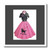 3dRose ht_37278_3 Retro Pink Poodle Skirt-Iron on Heat Transfer for White Material, 10 by 10-Inch