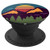 Retro Sunset Mountains & Trees For Campers PopSockets Grip and Stand for Phones and Tablets