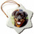 3dRose orn_4368_1 Rottweiler-Snowflake Ornament, 3-Inch, Porcelain