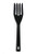 RSVP International EFF-BK Silicone Fork, One size, Black