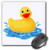 3dRose LLC 8 x 8 x 0.25 Inches Mouse Pad, Rubber Duck (mp_4366_1)