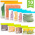 Reusable Storage Bags - 10 Pack BPA FREE Freezer Bags(2 Reusable Gallon Bags + 4 Leakproof Reusable Sandwich Bags + 4 THICK Reusable Snack Bags) Ziplock Lunch Bags for Food Marinate Meat Fruit Cereal