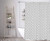 Vera Neumann - Medici Geometric Linen Textured Mildew Resistant Fabric Shower Curtain Liner For Bathroom Waterproof | Water Repellent & Antibacterial - Assorted Colors - (72 X 72 Inch - Grey)