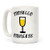 LookHUMAN Prosecco Princess White 15 Ounce Ceramic Coffee Mug