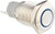 Uxcell Blue Angel Eye LED SPDT 5 pins Momentary Metal Push Button Switch, 16mm