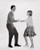Side profile of a young couple dancing Poster Print (18 x 24)