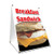 A-Frame Sidewalk Breakfast Sandwich Sign with Graphics On Each Side | 18" X 24" Print Size