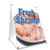 A-Frame Sidewalk Fresh Shrimp Sign with Graphics On Each Side | 18" X 24" Print Size