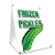 A-Frame Sidewalk Frozen Pickles Sign with Graphics On Each Side | 18" X 24" Print Size