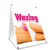 A-Frame Sidewalk Waxing Sign with Graphics On Each Side | 18" X 24" Print Size