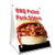 A-Frame Sidewalk BBQ Pulled Pork Sliders Sign with Graphics On Each Side | 18" X 24" Print Size