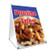A-Frame Sidewalk Poutine Fries Sign with Graphics On Each Side | 18" X 24" Print Size