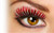 Rubie's Costume Co Sm Hologram Lashes-Red/Silver Costume