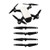 DJI Spark Propellers, 2 Pairs Quick Release Foldable Low Noise Propellers DJI Spark Accessories Clockwise Counterclockwise Propeller DJI Spark