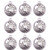 JETEHO 100Pcs Globe Charms Globe Earth Charms Pendants for Jewelry Making, Necklace, Bracelet (Antique Silver)