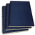 B5 Spiral Notebook Lined, Spiral Ruled Journal with Hard Kraft Cover, 70 Sheets (140 Pages), 10.3" x 7.2", 3-Pack, Blue