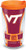 Tervis 1324864 Virginia Tech Hokies Spirit Insulated Tumbler with Wrap and Orange Travel Lid, 16 oz, Clear