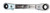 Wilde Tool 800 Offset Ratchet Box Wrench, 1/4 inch x 5/16 inch