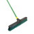 Quickie Bulldozer 24-Inch Multi-Surface Push Broom, Green - with Scraper