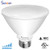 SUNEON Led Par30 Short (L=3.54'') 5000k Daylight Light Bulbs Dimmable - Par30s 11w 75w Equivalent 40degree Spot - E26 with UL-listed