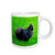 3dRose Black Pomeranian Ceramic Mug, 15-Ounce