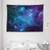 Ambesonne Space Decor Tapestry by, Galaxy Stars in Space Celestial Astronomic Planets in The Universe Milky Way Print, Wall Hanging for Bedroom Living Room Dorm, 80" X 60", Navy Purple