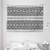 Ambesonne Ethnic Tapestry, Oriental Moroccan Round Style Lines Dots Geometric Shapes Artwork, Wide Wall Hanging for Bedroom Living Room Dorm, 80" X 60", Grey White