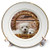 3D Rose Maltese Puppy Adorable White Dogs Porcelain Plate, 8"