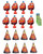 New Disney Cars Birthday Party Favors Pack Including Blowouts, and Party Cone Hats - 8 Guests