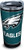 Tervis 1324203 NFL Philadelphia Eagles - Touchdown Stainless Steel Insulated Tumbler with Clear and Black Hammer Lid, 20 oz, Silver