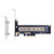 M.2 to PCIe Adapter, NVME SSD to PCI-e 3.0 x4 Host Controller Expansion Card with Low Profile Bracket, Support M Key Solid State Drive Type22110 2280 2260 2242 2230 Converter to Desktop PCI Express