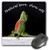 3D Rose"Green Anole Lizard Natural Born Show Off" Matte Finish Mouse Pad - 8 x 8" - mp_182323_1