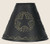 Punched Star Tin Clamp On Lamp Shade in Black
