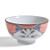 Creative Co-op Hand-Painted Stoneware Bowl with Cat, Pink