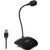 USB Computer Microphone - Mute Button with LED Indicator - Plug &Play Desktop Condenser Microphones - Compatible with Windows/Mac, ps4 - Ideal for YouTube,Skype,Gaming,Podcast(1.5m /5ft)