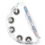 Flashing Panda LED Light-Up Flashing Tambourine, Clear, Multicolor Lights, Large