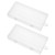 uxcell 2Pcs Battery Storage Case Holder Transparent for 8 x 18650 Batteries Capacity